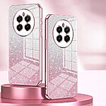 Θήκη Realme 12+ 5G OEM πλάτη με διακριτικό γκλίτερ V2 από αντικραδασμικό Premium TPU ροζ - Image 3