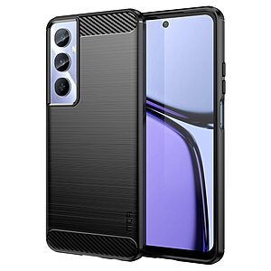 Θήκη Realme C65 MOFI Brushed TPU Carbon Πλάτη μαύρο