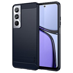 Θήκη Realme C65 MOFI Brushed TPU Carbon Πλάτη μπλε