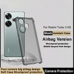 Θήκη Xiaomi Poco F6 5G IMAK Airbag Series με ενισχυμένες γωνίες από Premium ανθεκτικό TPU μαύρο - Image 2