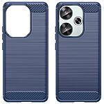 Θήκη Xiaomi Poco F6 5G Mad Mask Brushed TPU Carbon Πλάτη μπλε - Image 2