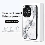 Θήκη Xiaomi Poco F6 5G OEM σχέδιο Marble με Πλάτη Tempered Glass TPU σμαραγδί - Image 3