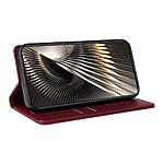 Θήκη Xiaomi Poco F6 5G YIKATU Folio Series με βάση στήριξης, υποδοχή καρτών και μαγνητικό κούμπωμα Flip Wallet από συνθετικό δέρμα και TPU κόκκινο σκούρο - Image 4