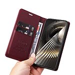 Θήκη Xiaomi Poco F6 5G YIKATU Folio Series με βάση στήριξης, υποδοχή καρτών και μαγνητικό κούμπωμα Flip Wallet από συνθετικό δέρμα και TPU κόκκινο σκούρο - Image 5