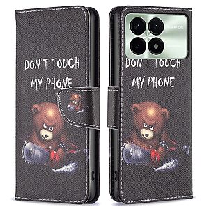 Θήκη Xiaomi Poco F6 Pro 5G OEM Angry bear with chainsaw με βάση στήριξης