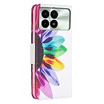Θήκη Xiaomi Poco F6 Pro 5G OEM Colorful Petals με βάση στήριξης, υποδοχές καρτών και μαγνητικό κούμπωμα Flip Wallet από συνθετικό δέρμα και TPU - Image 5