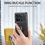 Θήκη Xiaomi Poco F6 Pro 5G OEM Magnetic Ring Kickstand / Μαγνητικό δαχτυλίδι / Βάση στήριξης TPU μαύρο / κόκκινο - Image 5