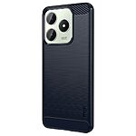 Θήκη Realme C61 / C63 / Note 60x MOFI Brushed V2 TPU Carbon Πλάτη μπλε - Image 2
