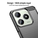 Θήκη Realme C61 / C63 / Note 60x MOFI Brushed V2 TPU Carbon Πλάτη μπλε - Image 4