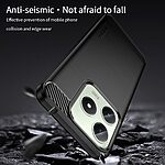 Θήκη Realme C61 / C63 / Note 60x MOFI Brushed V2 TPU Carbon Πλάτη μπλε - Image 5