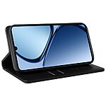 Θήκη Realme C61 / C63 / Note 60x YIKATU Folio Series με βάση στήριξης, υποδοχή καρτών και μαγνητικό κούμπωμα Flip Wallet από συνθετικό δέρμα και TPU μαύρο - Image 4