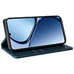 Θήκη Realme C61 / C63 / Note 60x YIKATU Folio Series με βάση στήριξης, υποδοχή καρτών και μαγνητικό κούμπωμα Flip Wallet από συνθετικό δέρμα και TPU πράσινο - Image 4