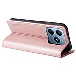 Θήκη Realme C61 / C63 / Note 60x YIKATU Folio Series με βάση στήριξης, υποδοχή καρτών και μαγνητικό κούμπωμα Flip Wallet από συνθετικό δέρμα και TPU ροζ χρυσό - Image 3