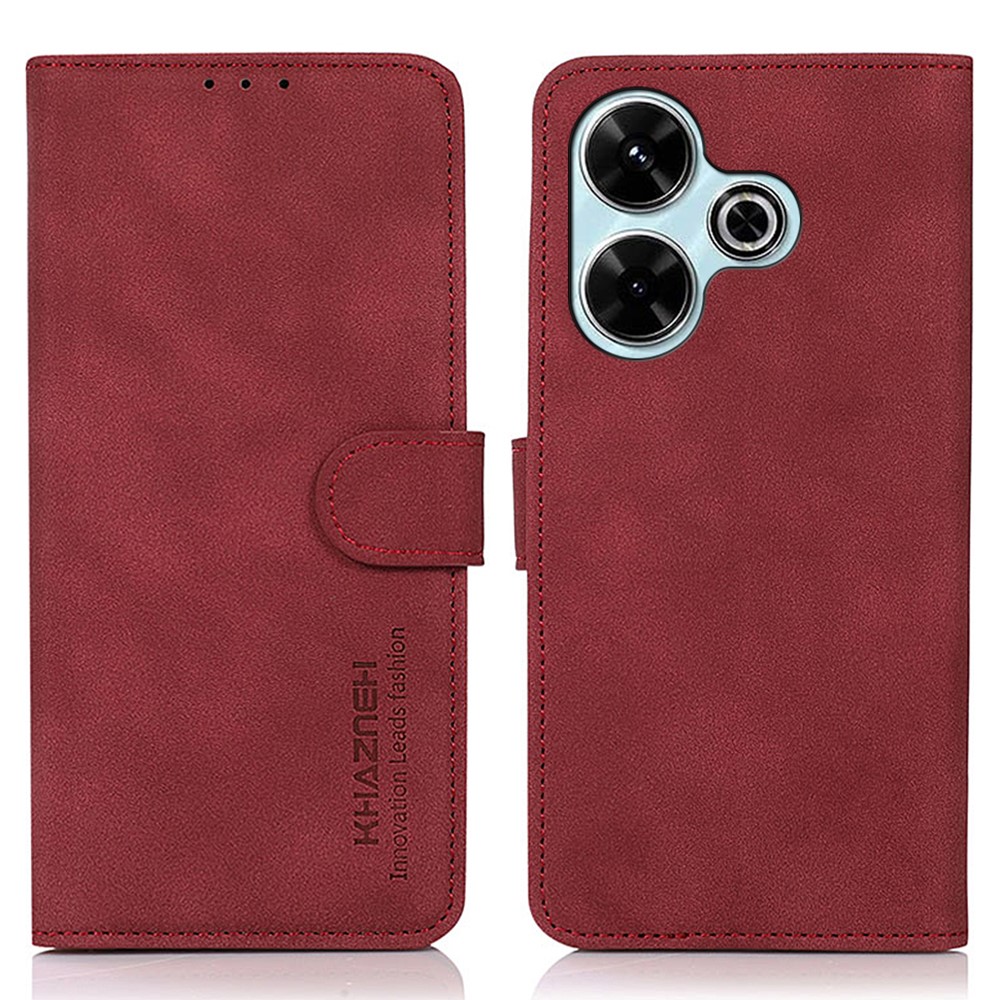 Θήκη Xiaomi Redmi 13 / Poco M6 KHAZNEH Litchi Skin Texture Leather με βάση στήριξης Θήκη Xiaomi Redmi 13 / Poco M6 KHAZNEH Litchi Skin Texture Leather με βάση στήριξης