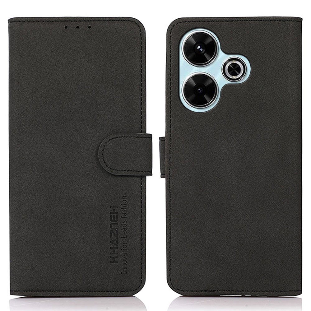 Θήκη Xiaomi Redmi 13 / Poco M6 KHAZNEH Litchi Skin Texture Leather με βάση στήριξης Θήκη Xiaomi Redmi 13 / Poco M6 KHAZNEH Litchi Skin Texture Leather με βάση στήριξης