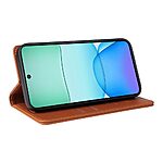 Θήκη Xiaomi Redmi 13 / Poco M6 YIKATU Folio Series με βάση στήριξης, υποδοχή καρτών και μαγνητικό κούμπωμα Flip Wallet από συνθετικό δέρμα και TPU καφέ - Image 4