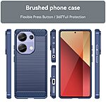 Θήκη Xiaomi Redmi Note 13 Pro 4G / Poco M6 Pro Mad Mask Brushed TPU Carbon Πλάτη μπλε - Image 3