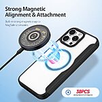 Θήκη iPhone 16 Pro DUX DUCIS Skin X Pro Series με βάση στήριξης, συμβατό με MagSafe φορτιστή υποδοχή καρτών και μαγνητικό κούμπωμα Flip Wallet από συνθετικό δέρμα και εσωτερικό TPU μαύρο - Image 4