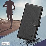 Θήκη Google Pixel 9 5G / Pixel 9 Pro 5G BINFEN COLOR Leather Wallet series 12 με βάση στήριξης, υποδοχές καρτών και μαγνητικό κούμπωμα μαύρο - Image 4