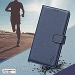 Θήκη Google Pixel 9 5G / Pixel 9 Pro 5G BINFEN COLOR Leather Wallet series 12 με βάση στήριξης, υποδοχές καρτών και μαγνητικό κούμπωμα μπλε - Image 4