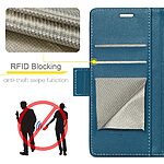 Θήκη Google Pixel 9 5G / Pixel 9 Pro 5G CASEME 023 Series Πορτοφόλι με βάση στήριξης, υποδοχές καρτών και μαγνητικό κούμπωμα από συνθετικό δέρμα και TPU μπλε - Image 5