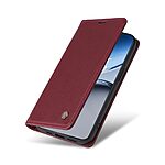 Θήκη OnePlus Nord 4 5G YIKATU Folio Series με βάση στήριξης, υποδοχή καρτών και μαγνητικό κούμπωμα Flip Wallet από συνθετικό δέρμα και TPU κόκκινο σκούρο - Image 5