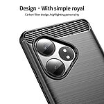 Θήκη Realme GT 6 5G / GT 6T 5G MOFI Brushed V2 TPU Carbon Πλάτη μαύρο - Image 5