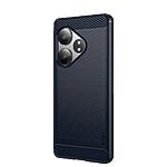 Θήκη Realme GT 6 5G / GT 6T 5G MOFI Brushed V2 TPU Carbon Πλάτη μπλε - Image 2