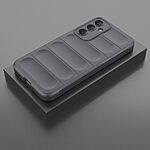 Θήκη Samsung Galaxy M35 5G Mad Mask Rugged Armor από σκληρό Premium TPU γκρι σκούρο - Image 5