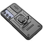 Θήκη Samsung Galaxy M35 5G Mad Mask Camshield Armor Guard v3 Πλάτη με προστασία για την κάμερα, Kickstand και Βάση στήριξης από σκλήρό Premium TPU μαύρο - Image 4