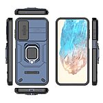 Θήκη Samsung Galaxy M35 5G Mad Mask Camshield Armor Guard v3 Πλάτη με προστασία για την κάμερα, Kickstand και Βάση στήριξης από σκλήρό Premium TPU μπλε - Image 4