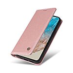 Θήκη Samsung Galaxy M35 5G YIKATU Folio Series με βάση στήριξης, υποδοχή καρτών και μαγνητικό κούμπωμα Flip Wallet από συνθετικό δέρμα και TPU ροζ χρυσό - Image 5