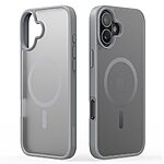 Θήκη iPhone 16 DUX DUCIS Yind Series Sockproof συμβατό με MagSafe φορτιστή Πλάτη TPU γκρι - Image 2