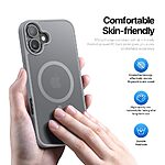 Θήκη iPhone 16 DUX DUCIS Yind Series Sockproof συμβατό με MagSafe φορτιστή Πλάτη TPU γκρι - Image 4
