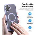 Θήκη iPhone 16 DUX DUCIS Yind Series Sockproof συμβατό με MagSafe φορτιστή Πλάτη TPU μωβ ανοιχτό - Image 4