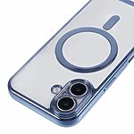 Θήκη iPhone 16 Mad Mask Διάφανο κάλυμμα με συμβατότητα MagSafe και μακρύ λουράκι, ανθεκτική κατασκευή TPU+PC για προστασία από γρατζουνιές μπλε - Image 5