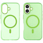 Θήκη iPhone 16 Mad Mask Λεπτή ματ ημιδιάφανη με ανθεκτικό TPU+PC υλικό και συμβατότητα MagSafe για άνετη φόρτιση πράσινο - Image 2