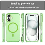 Θήκη iPhone 16 Mad Mask Λεπτή ματ ημιδιάφανη με ανθεκτικό TPU+PC υλικό και συμβατότητα MagSafe για άνετη φόρτιση πράσινο - Image 3