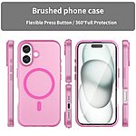 Θήκη iPhone 16 Mad Mask Λεπτή ματ ημιδιάφανη με ανθεκτικό TPU+PC υλικό και συμβατότητα MagSafe για άνετη φόρτιση ροζ - Image 3