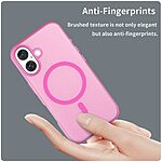 Θήκη iPhone 16 Mad Mask Λεπτή ματ ημιδιάφανη με ανθεκτικό TPU+PC υλικό και συμβατότητα MagSafe για άνετη φόρτιση ροζ - Image 5