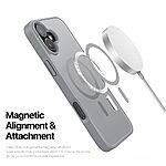 Θήκη iPhone 16 Plus DUX DUCIS Yind Series Sockproof συμβατό με MagSafe φορτιστή Πλάτη TPU γκρι - Image 5