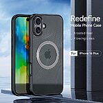 Θήκη iPhone 16 Plus DUX DUCIS Aimo Kickstand Series συμβατό με MagSafe φορτιστή - Ανθεκτική στις Πτώσεις μαύρο - Image 3