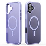 Θήκη iPhone 16 Plus DUX DUCIS Yind Series Sockproof συμβατό με MagSafe φορτιστή Πλάτη TPU μωβ ανοιχτό - Image 2