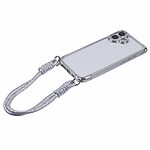 Θήκη iPhone 16 Plus Mad Mask Premium Ανθεκτικότητα με ενισχυμένες γωνίες και λουράκι καρπού, προσφέροντας προστασία από πτώσεις και εύκολη μεταφορά Πλάτη TPU ασημί - Image 5