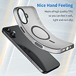 Θήκη iPhone 16 Plus Mad Mask Λεπτή ματ ημιδιάφανη με ανθεκτικό TPU+PC υλικό και συμβατότητα MagSafe για άνετη φόρτιση μαύρο - Image 4