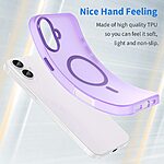 Θήκη iPhone 16 Plus Mad Mask Λεπτή ματ ημιδιάφανη με ανθεκτικό TPU+PC υλικό και συμβατότητα MagSafe για άνετη φόρτιση μωβ σκούρο - Image 4