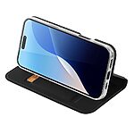 Θήκη iPhone 16 Pro DUX DUCIS Skin Pro Series με βάση στήριξης, υποδοχή καρτών και μαγνητικό κούμπωμα Flip Wallet από συνθετικό δέρμα και TPU μαύρο - Image 3