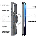 Θήκη iPhone 16 Pro DUX DUCIS Yind Series Sockproof συμβατό με MagSafe φορτιστή Πλάτη TPU γκρι - Image 3