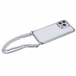 Θήκη iPhone 16 Pro Mad Mask Premium Ανθεκτικότητα με ενισχυμένες γωνίες και λουράκι καρπού, προσφέροντας προστασία από πτώσεις και εύκολη μεταφορά Πλάτη TPU ασημί - Image 5