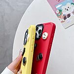 Θήκη iPhone 16 Pro Mad Mask TPU με 3D Σχέδιο Καφέ Αρκουδάκι και Μαύρο Πλαίσιο Κάμερας για Προστασία κόκκινο - Image 3